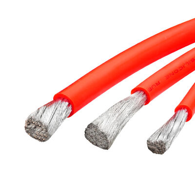 Flexible Battery Cable 200C High Temperature 600V Rated Voltage with Tinned Copper Conductor